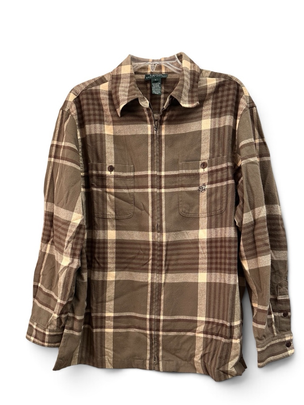 Ralph Lauren Flannel Zip Up.